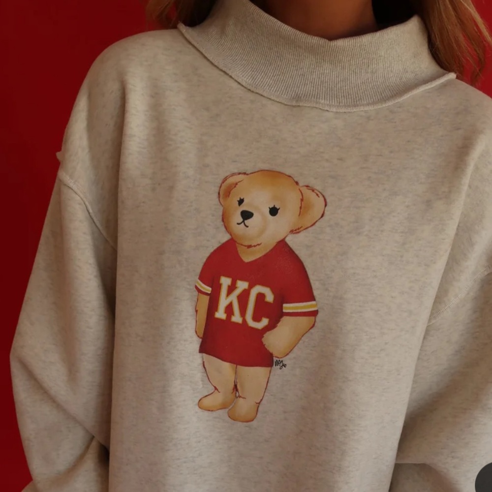 Kansas City Reversible Mockneck with Ralph Lauren Inspired Bear